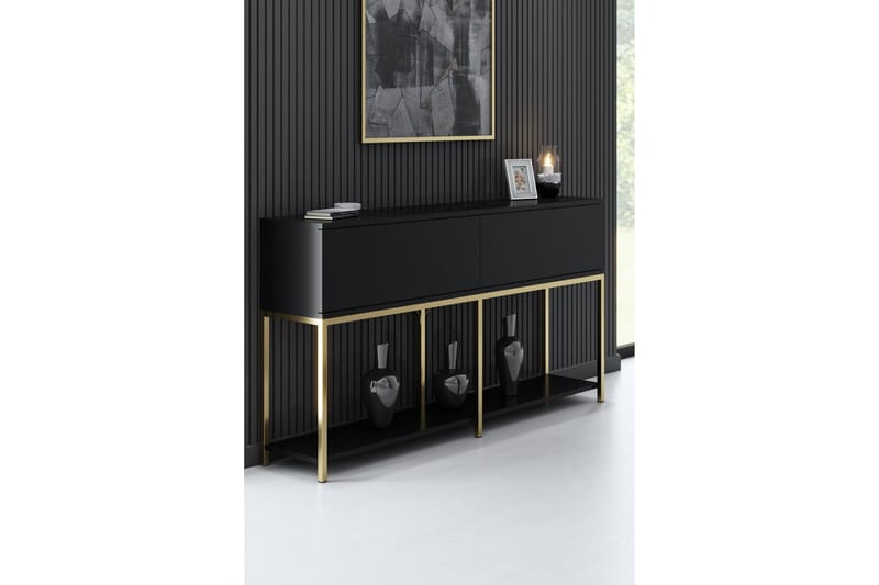 Dorlord Konsollbord 150 cm - Svart/Guld - Möbler - Bord & matgrupper - Avlastningsbord - Hallbord