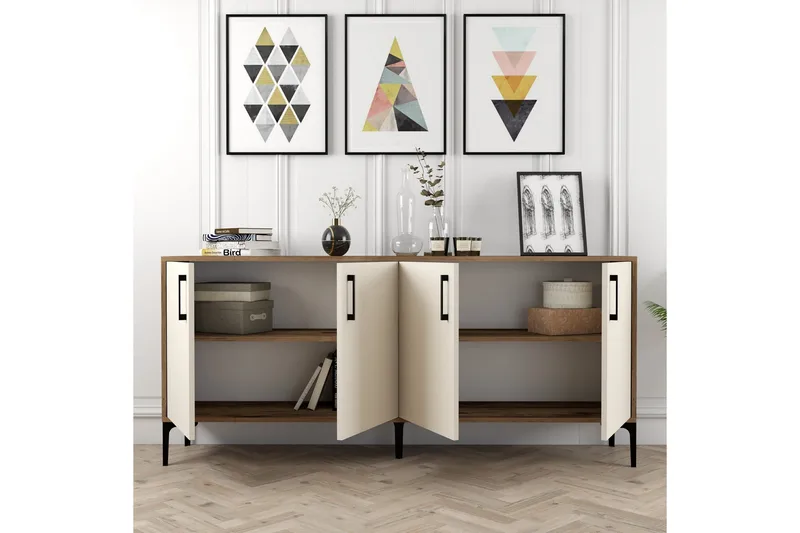 Levents Avlastningsbord 180 cm - Valnöt/Krämvit - Möbler - Bord & matgrupper - Avlastningsbord - Hallbord