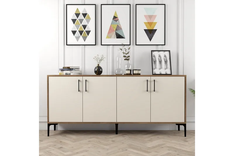 Levents Avlastningsbord 180 cm - Valnöt/Krämvit - Möbler - Bord & matgrupper - Avlastningsbord - Hallbord