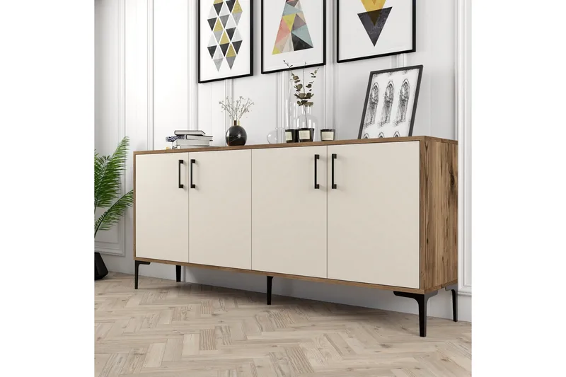 Levents Avlastningsbord 180 cm - Valnöt/Krämvit - Möbler - Bord & matgrupper - Avlastningsbord - Hallbord