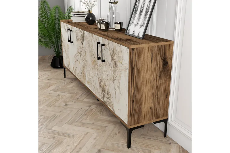 Levents Avlastningsbord 180 cm - Valnöt/Vit - Möbler - Bord & matgrupper - Avlastningsbord - Hallbord