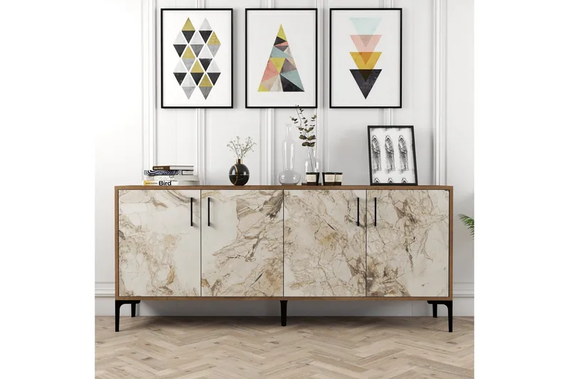 Levents Avlastningsbord 180 cm - Valnöt/Vit - Möbler - Bord & matgrupper - Avlastningsbord - Hallbord