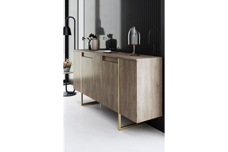 Luxe Konsollbord 160 cm - Brun/Guld - Möbler - Bord & matgrupper - Avlastningsbord - Hallbord