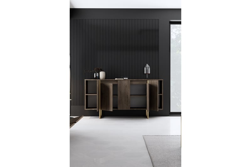 Luxe Konsollbord 160 cm - Brun/Guld - Möbler - Bord & matgrupper - Avlastningsbord - Hallbord