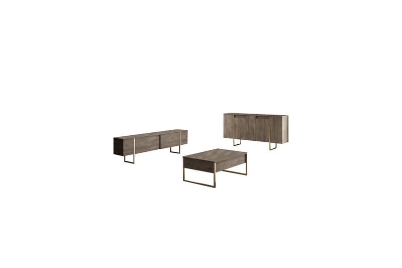 Luxe Konsollbord 160 cm - Brun/Guld - Möbler - Bord & matgrupper - Avlastningsbord - Hallbord
