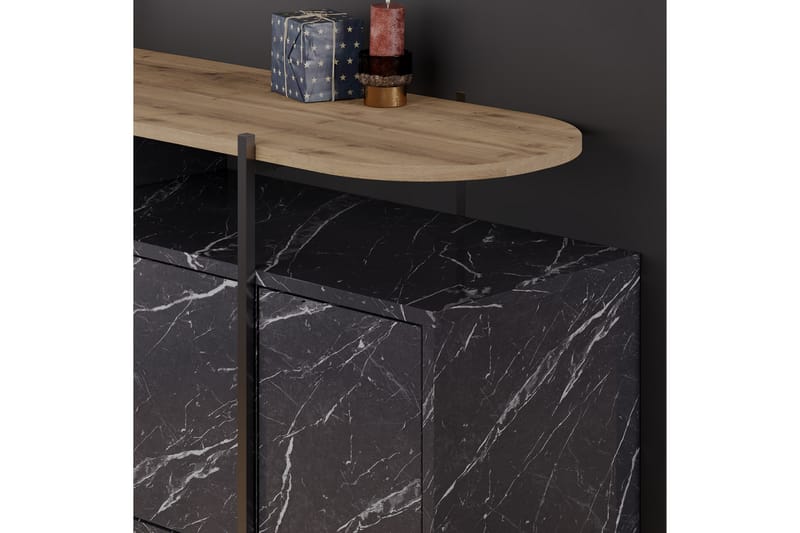 Hanley Konsollbord 150x86,2 cm Svart - Hanah Home - Möbler - Bord & matgrupper - Avlastningsbord - Konsolbord & sidobord