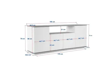 Hano Konsollbord 180 cm - Natur - Möbler - Bord & matgrupper - Avlastningsbord - Hallbord