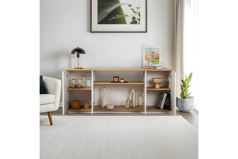 Hano Konsollbord 180 cm - Natur/Vit - Möbler - Bord & matgrupper - Avlastningsbord - Hallbord