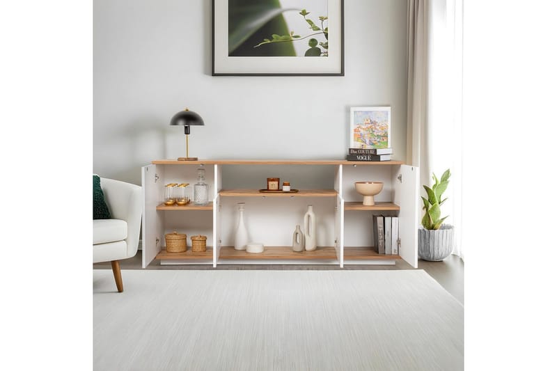 Hano Konsollbord 180 cm - Natur/Vit - Möbler - Bord & matgrupper - Avlastningsbord - Hallbord