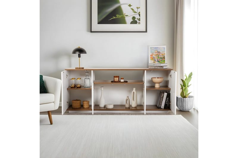 Hano Konsollbord 180 cm - Natur/Vit - Möbler - Bord & matgrupper - Avlastningsbord - Hallbord