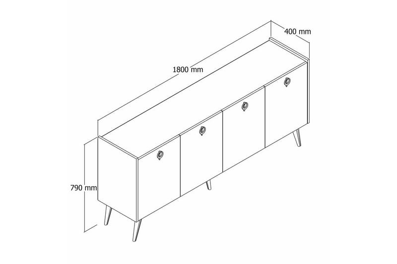 Harli Konsollbord 180 cm - Natur - Möbler - Bord & matgrupper - Avlastningsbord - Hallbord