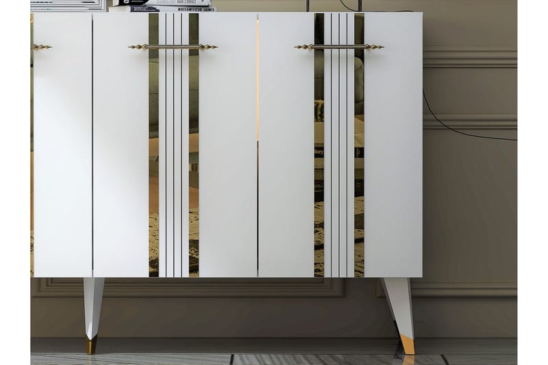 Harsum Konsollbord 150 cm - Guld/Vit - Hallbord - Konsolbord & sidobord