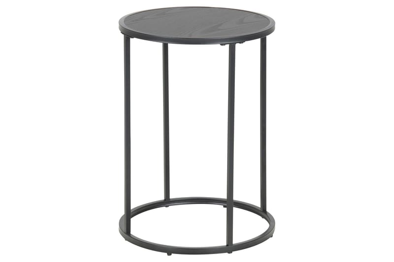 Hartsoe Sidobord 40x40 cm, Svart