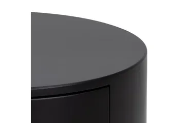 Hastane Sängbord 40 cm Rund i Trä med Metallunderrede - Svart - Möbler - Bord & matgrupper - Avlastningsbord - Sängbord & nattduksbord