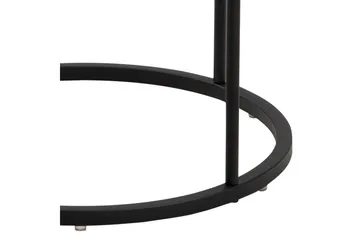 Hastane Sängbord 40 cm Rund med Lådor i Trä och Metall - Vit - Möbler - Bord & matgrupper - Avlastningsbord - Sängbord & nattduksbord