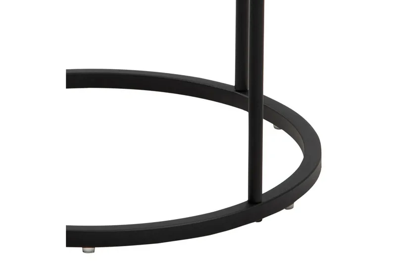 Hastane Sängbord 40 cm Rund med Lådor i Trä och Metall - Vit - Möbler - Bord & matgrupper - Avlastningsbord - Sängbord & nattduksbord