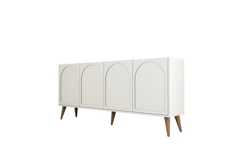 Hazim Konsollbord 180 cm, Cream/Valnöt