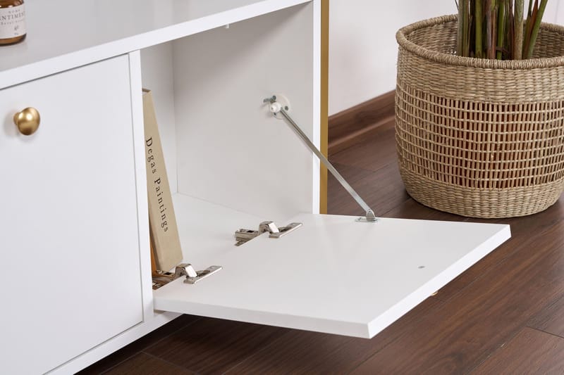 Hemani Konsolbord 120 cm - Vitt och guld - Möbler - Bord & matgrupper - Avlastningsbord - Hallbord