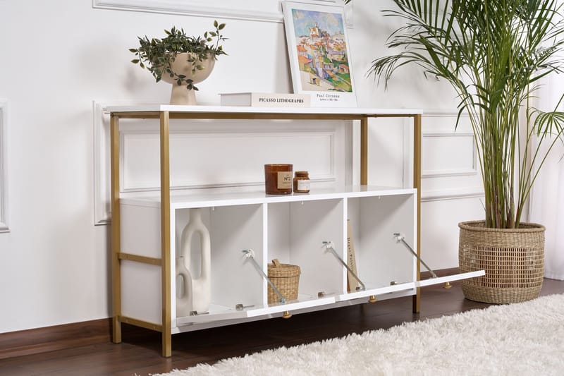 Hemani Konsolbord 120 cm - Vitt/guld - Möbler - Bord & matgrupper - Avlastningsbord - Hallbord