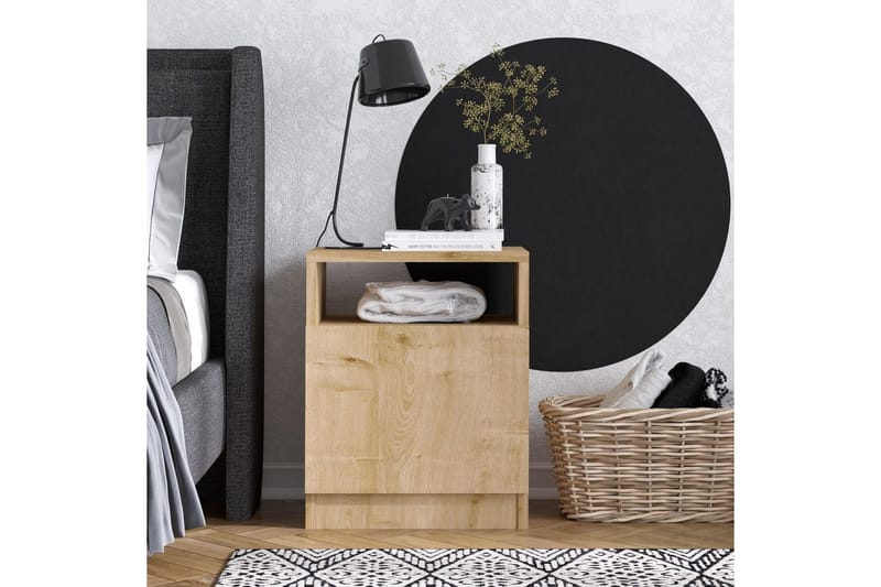 Heren Sängbord 40 cm - Valnöt - Möbler - Bord & matgrupper - Avlastningsbord - Sängbord & nattduksbord