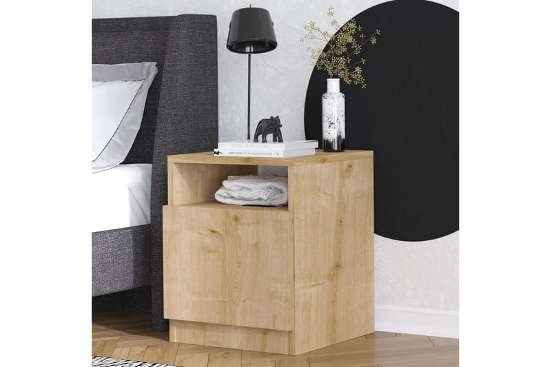 Heren Sängbord 40 cm - Valnöt - Möbler - Bord & matgrupper - Avlastningsbord - Sängbord & nattduksbord