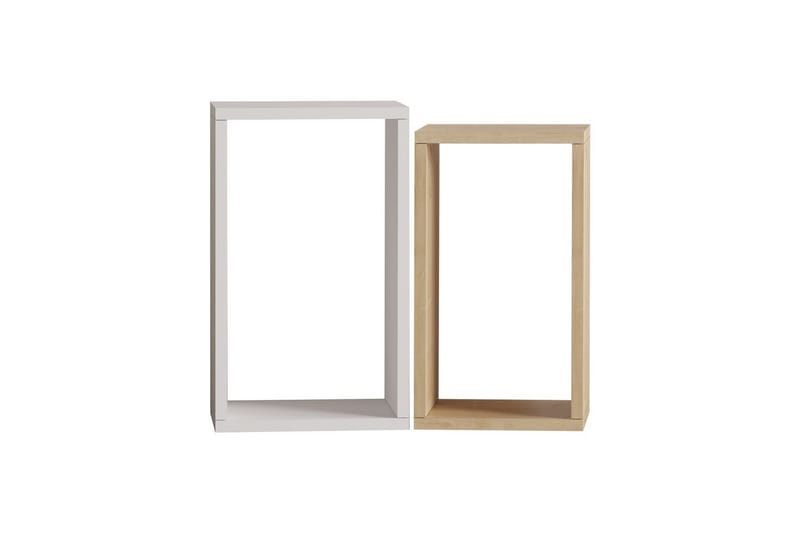 Hesper Sidobord 30 cm - Ek/Vit - Möbler - Bord & matgrupper - Avlastningsbord - Lampbord