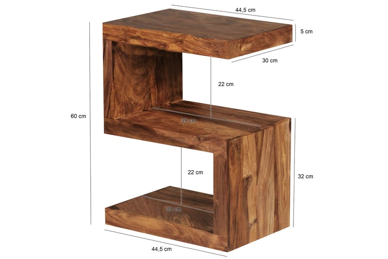 Hessler Sidobord 44 cm - Trä/natur - Möbler - Bord & matgrupper - Avlastningsbord