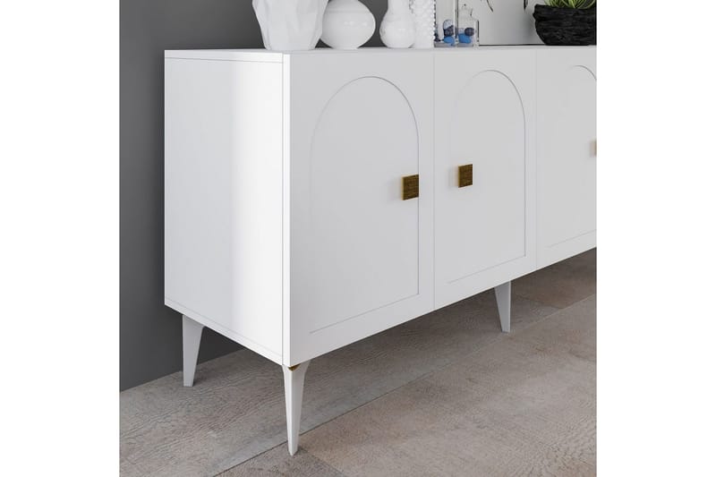 Hideaki Konsollbord 150 cm - Guld/Vit - Möbler - Bord & matgrupper - Avlastningsbord - Hallbord