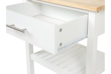 Hiuma Serveringsbord 58 cm - Vit - Möbler - Bord & matgrupper - Serveringsvagn & barvagn - Rullbord, rullvagn & serveringsbord