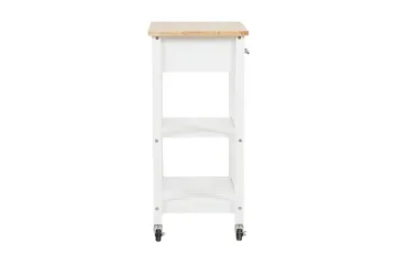 Hiuma Serveringsbord 58 cm - Vit - Möbler - Bord & matgrupper - Serveringsvagn & barvagn - Rullbord, rullvagn & serveringsbord