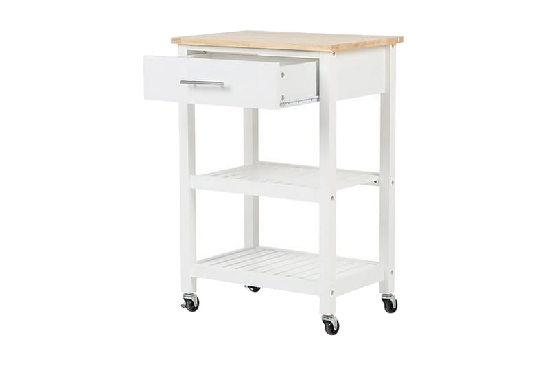 Hiuma Serveringsbord 58 cm - Vit - Möbler - Bord & matgrupper - Serveringsvagn & barvagn - Köksvagn