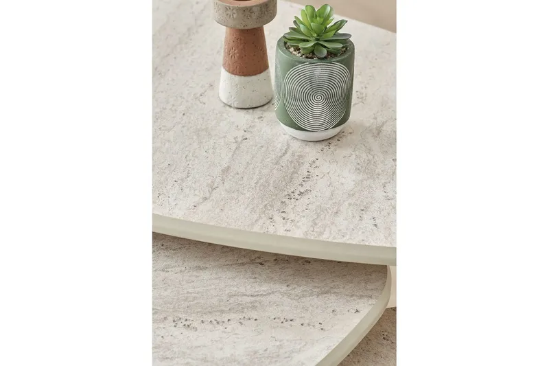 Horatio Satsbord 80 cm - Sand - Möbler - Bord & matgrupper - Avlastningsbord - Satsbord