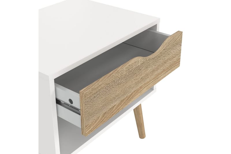 Hostafranc Sängbord 50,2 cm - Vit - Möbler - Bord & matgrupper - Avlastningsbord - Sängbord & nattduksbord