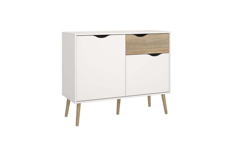 Hostafranc Skänk 98,7 cm - Vit - Förvaring - Förvaringsmöbler - Sideboard & skänk