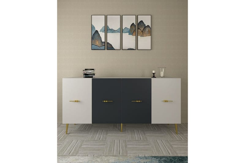 Huelva Konsollbord 150 cm - Vit/Antracit - Möbler - Bord & matgrupper - Avlastningsbord - Hallbord