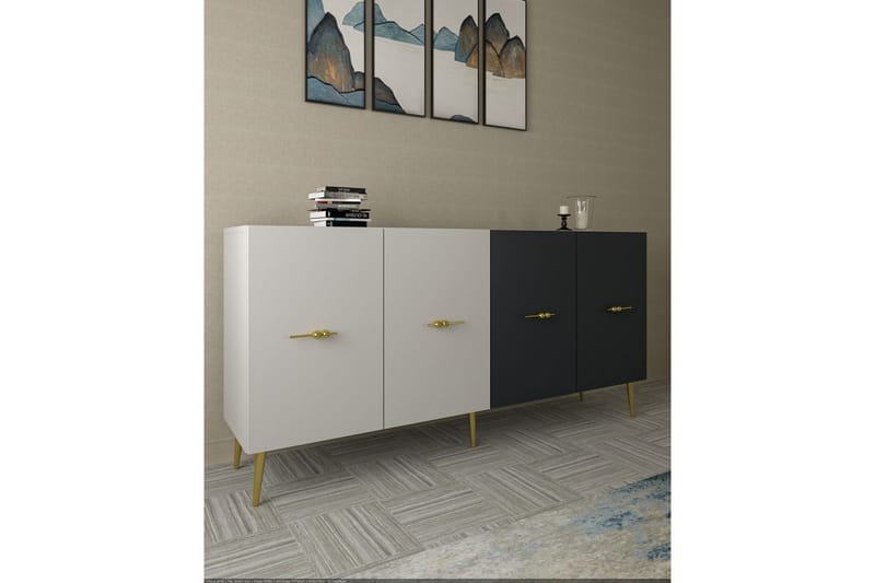 Huelva Konsollbord 150 cm - Vit/Antracit - Möbler - Bord & matgrupper - Avlastningsbord - Hallbord