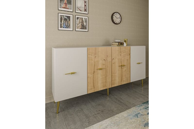 Huelva Konsollbord 150 cm - Vit/Ek - Möbler - Bord & matgrupper - Avlastningsbord - Hallbord