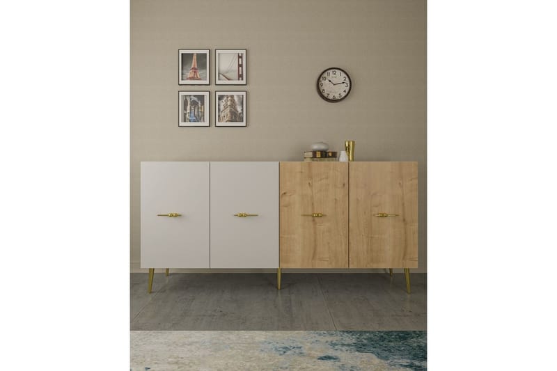 Huelva Konsollbord 150 cm - Vit/Ek - Möbler - Bord & matgrupper - Avlastningsbord - Hallbord