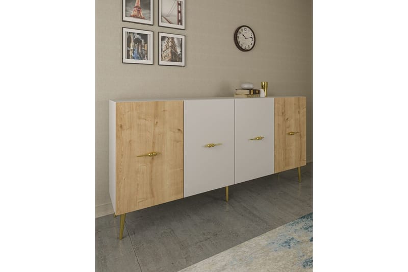 Huelva Konsollbord 150 cm - Vit/Ek - Möbler - Bord & matgrupper - Avlastningsbord - Hallbord