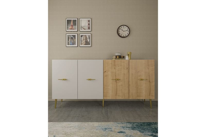 Huelva Konsollbord 150 cm - Vit/Ek - Möbler - Bord & matgrupper - Avlastningsbord - Hallbord