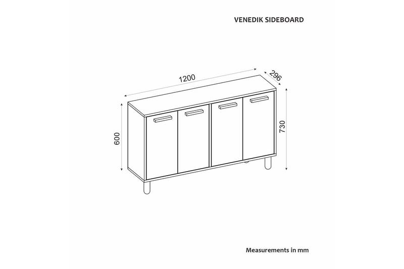 Hungirr Konsollbord 120 cm - Antracit - Möbler - Bord & matgrupper - Avlastningsbord - Hallbord