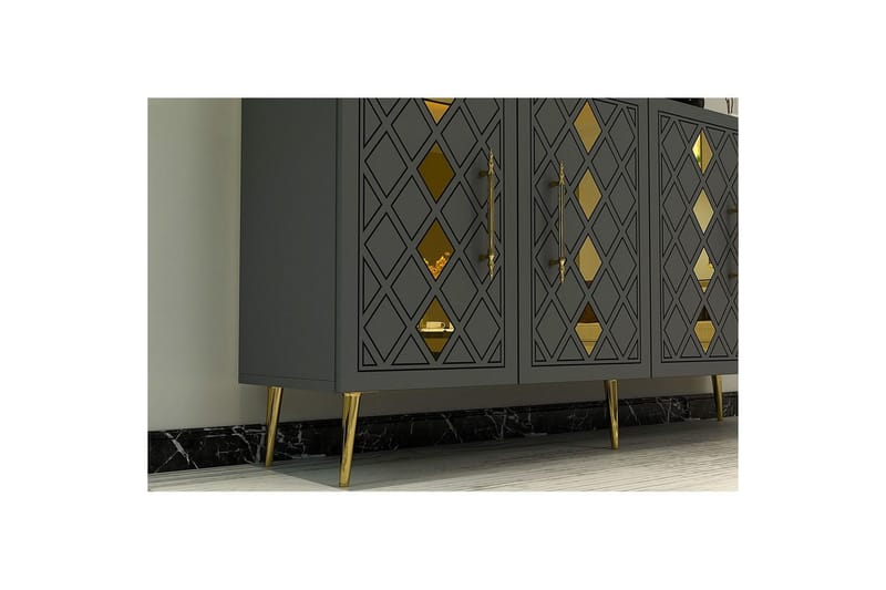 Ilna Konsollbord 150 cm - Guld/Antracit - Möbler - Bord & matgrupper - Avlastningsbord - Hallbord