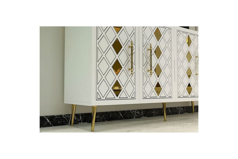 Ilna Konsollbord 150 cm - Guld/Vit - Möbler - Bord & matgrupper - Avlastningsbord - Hallbord