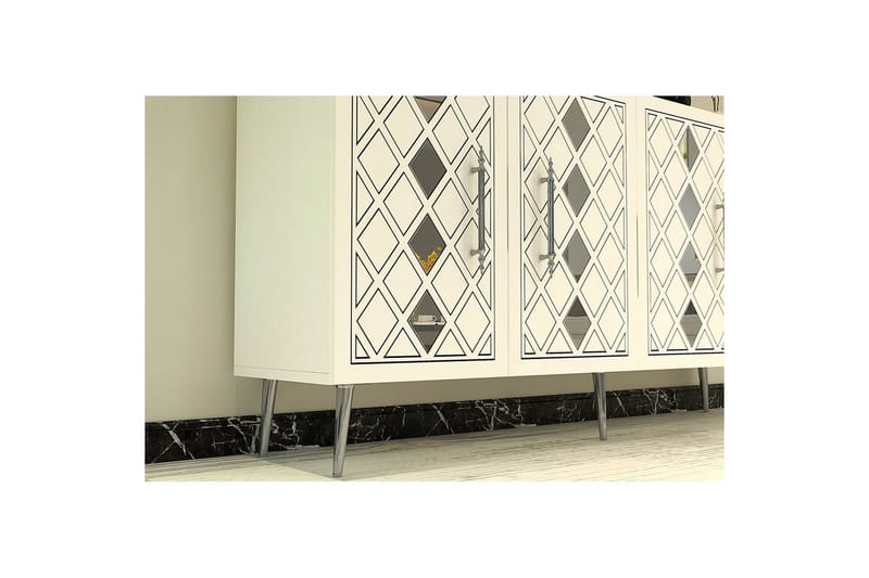 Ilna Konsollbord 150 cm - Vit/Silver - Möbler - Bord & matgrupper - Avlastningsbord - Hallbord