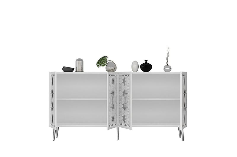 Ilna Konsollbord 150 cm - Vit/Silver - Möbler - Bord & matgrupper - Avlastningsbord - Hallbord