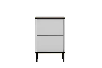 Imaj Sängbord 40 cm - Vit/Svart/Guld - Möbler - Bord & matgrupper - Avlastningsbord - Sängbord & nattduksbord