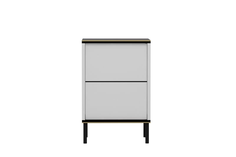 Imaj Sängbord 40 cm - Vit/Svart/Guld - Möbler - Bord & matgrupper - Avlastningsbord - Sängbord & nattduksbord