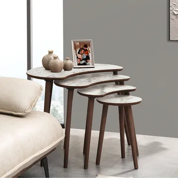 Indumati Satsbord 75 cm - Vit - Möbler - Bord & matgrupper - Avlastningsbord - Satsbord