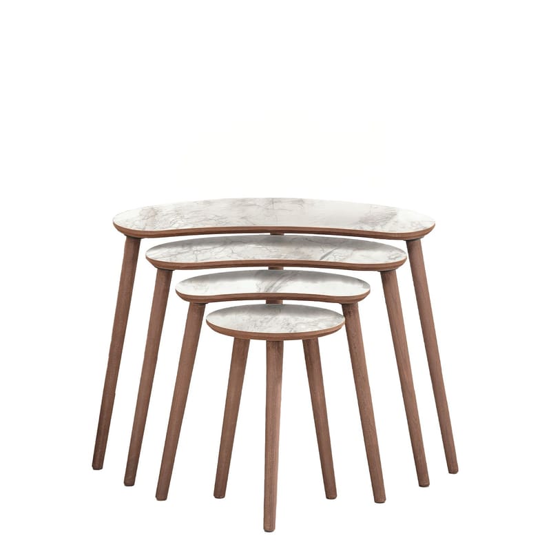 Indumati Satsbord 75 cm - Vit - Möbler - Bord & matgrupper - Avlastningsbord - Satsbord