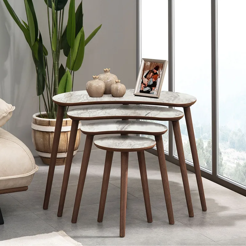 Indumati Satsbord 75 cm - Vit - Möbler - Bord & matgrupper - Avlastningsbord - Satsbord